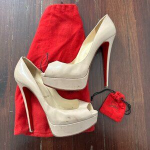 Christian Louboutin Lady Peep Heels
